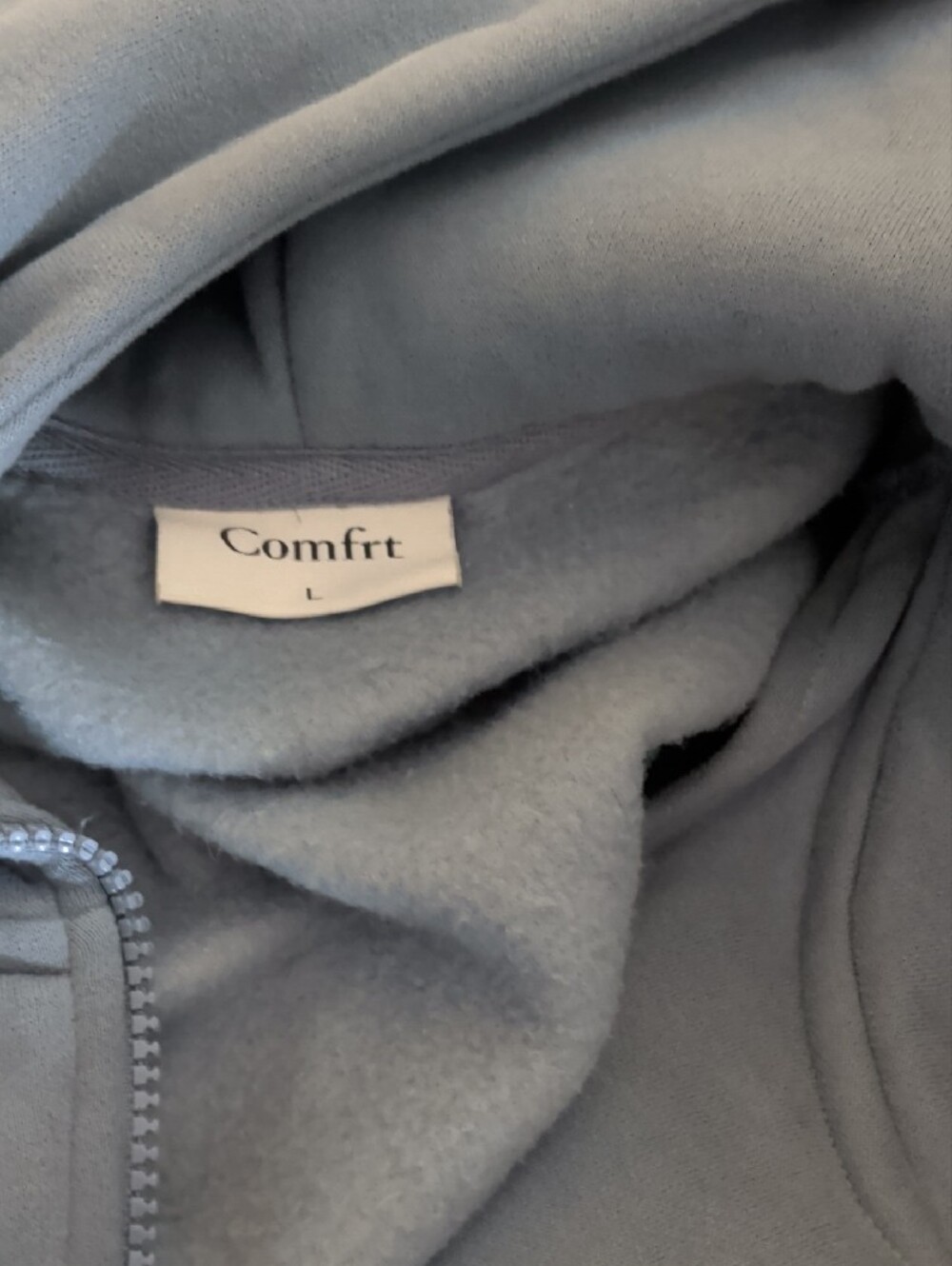 Comfrt Kids Matching Set in Light Blue Zip Up Hoodie And Joggers - Kid Size L - Picture 8 of 9